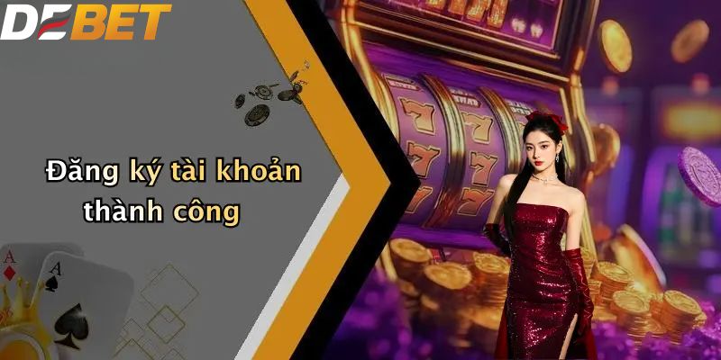 Đăng ký tài khoản thành công nhận khuyến mãi DEBET